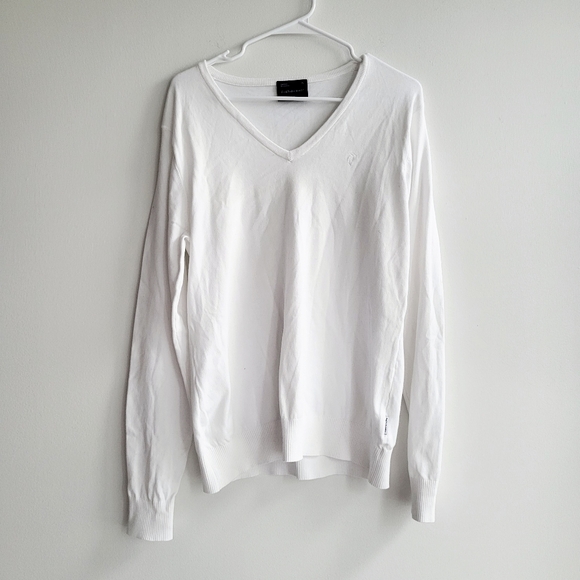 Peak Performance White Golf Knit Jumper Sweater Ladies Size XL - Picture 1 of 11